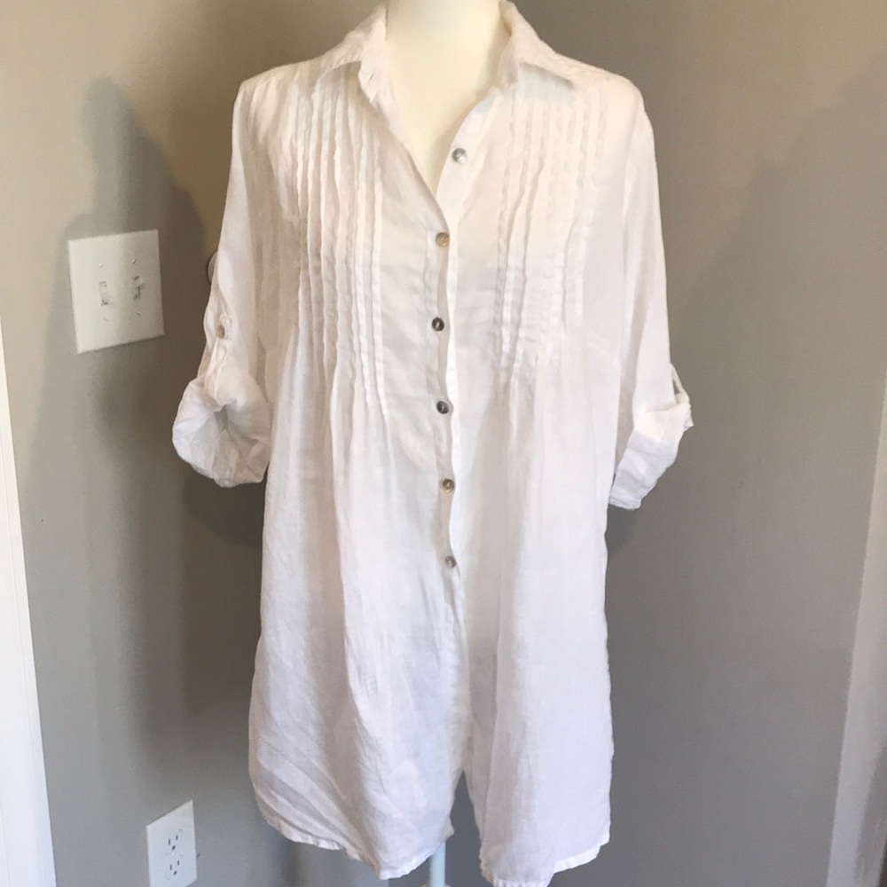 Italian Amalfi coast 100% linen tunic